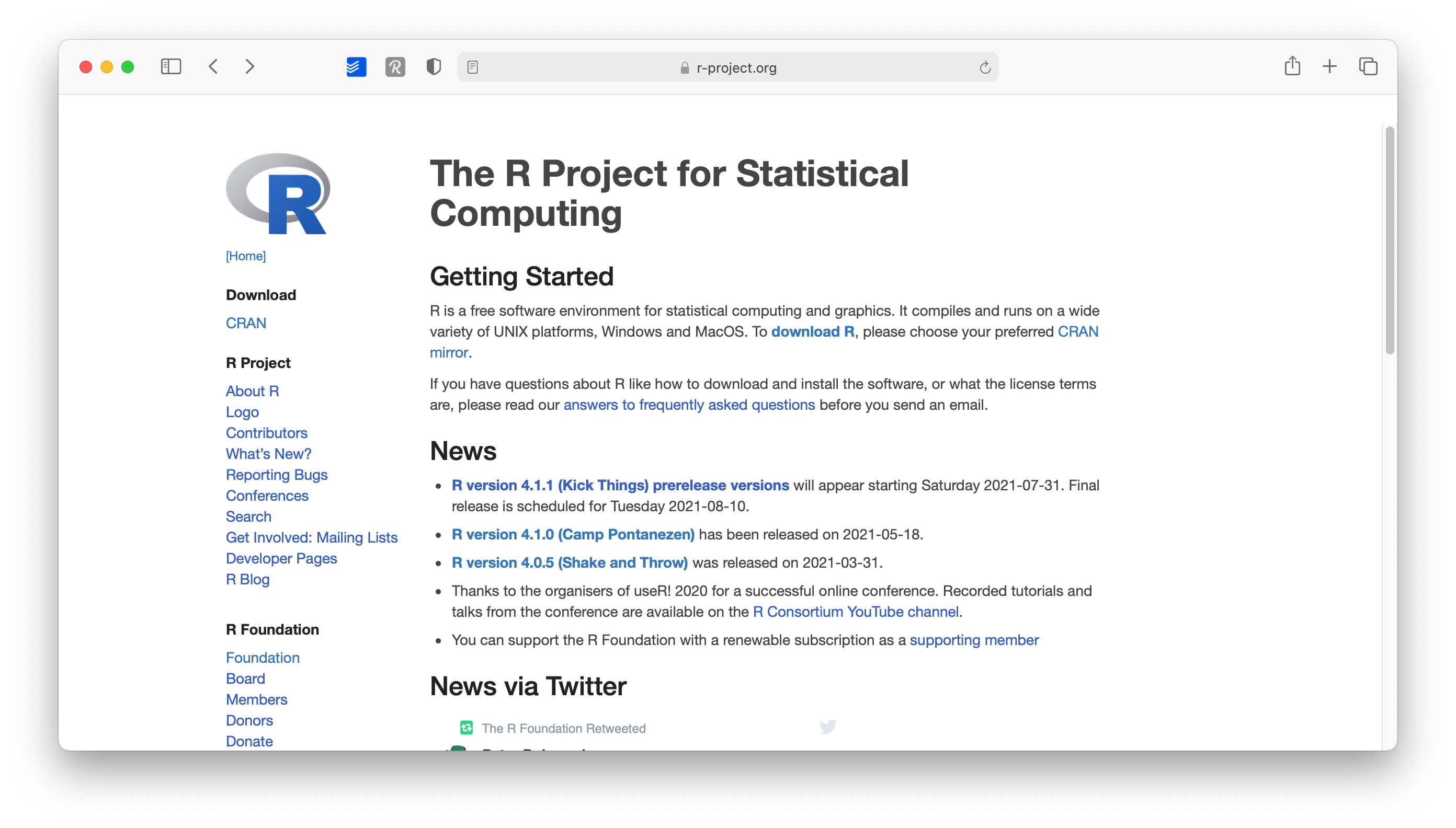 The R mirrors website